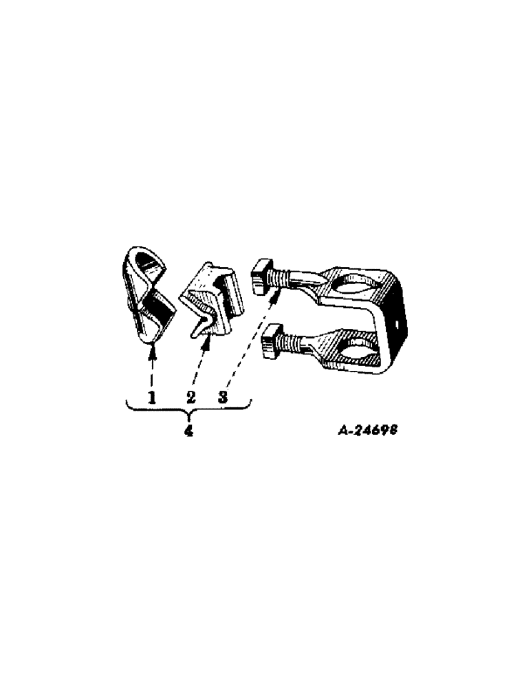 Схема запчастей Case IH 426 - (AK-07[B]) - STANDARD CLAMP 