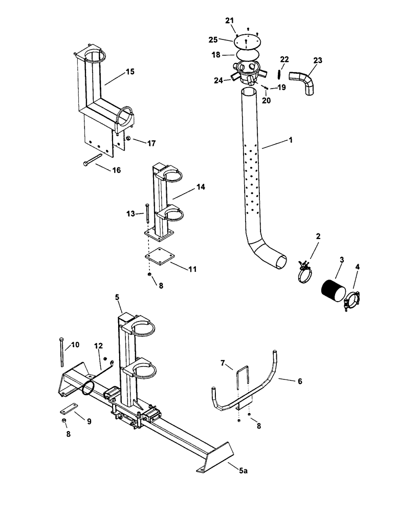 Схема запчастей Case IH CONCORD - (C02) - PRIMARY MANIFOLD, TUBES AND STANDS 