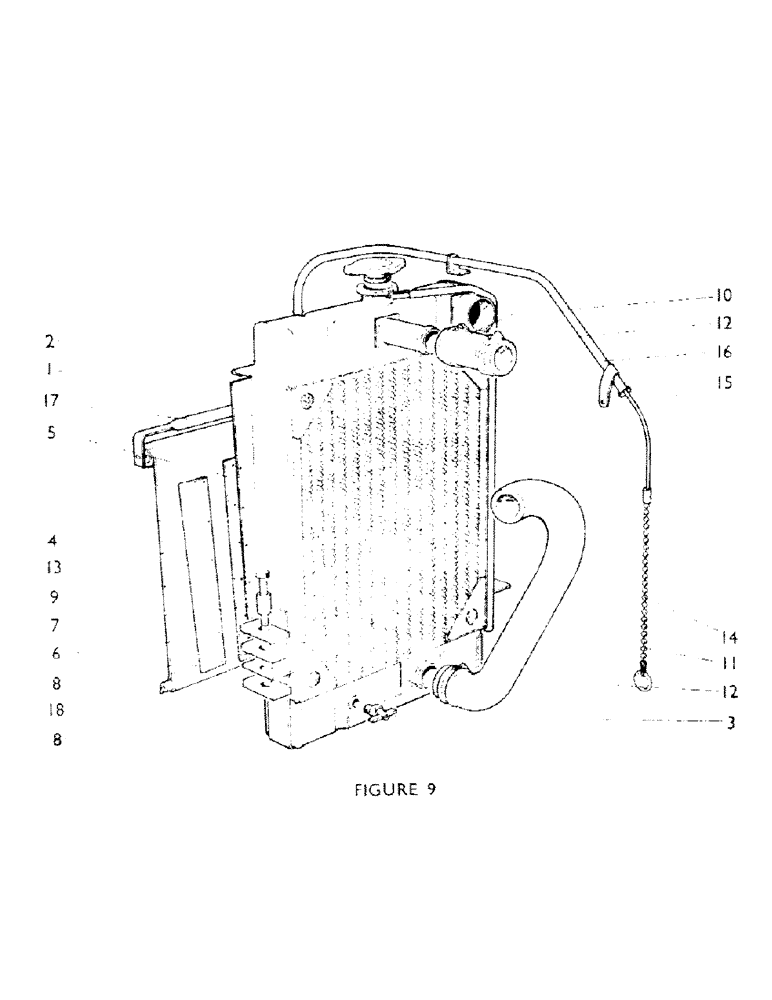 Схема запчастей Case IH 770B - (017) - RADIATOR AND BLIND (01) - ENGINE