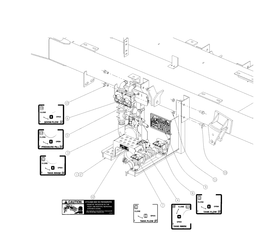 Схема запчастей Case IH 438 - (18-009) - PUMP STATION GROUP Wet Kit