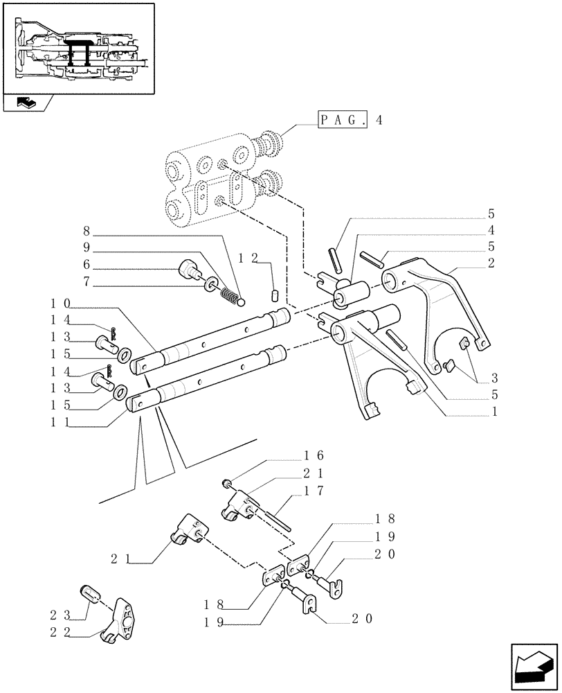 Схема запчастей Case IH PUMA 125 - (1.32.2[01]) - SEMI POWER SHIFT - CENTRAL REDUCTION GEARS - SHIMS (03) - TRANSMISSION