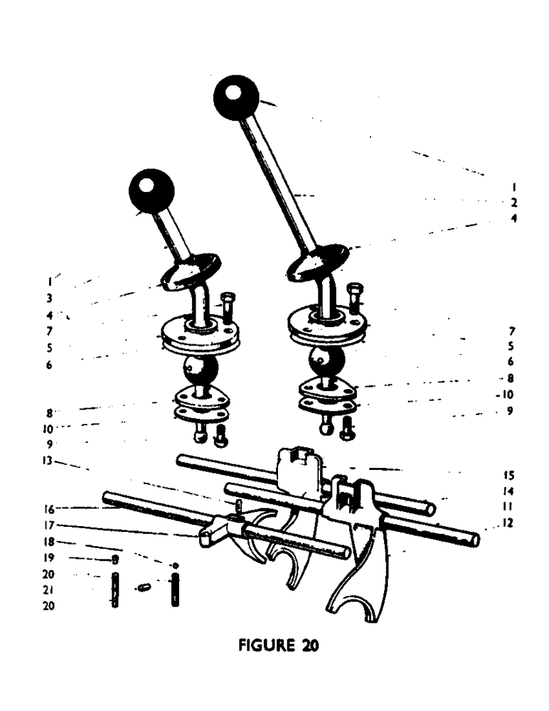 Схема запчастей Case IH 880E - (32) - SELECTOR MECHANISM, GEARBOX Gearbox