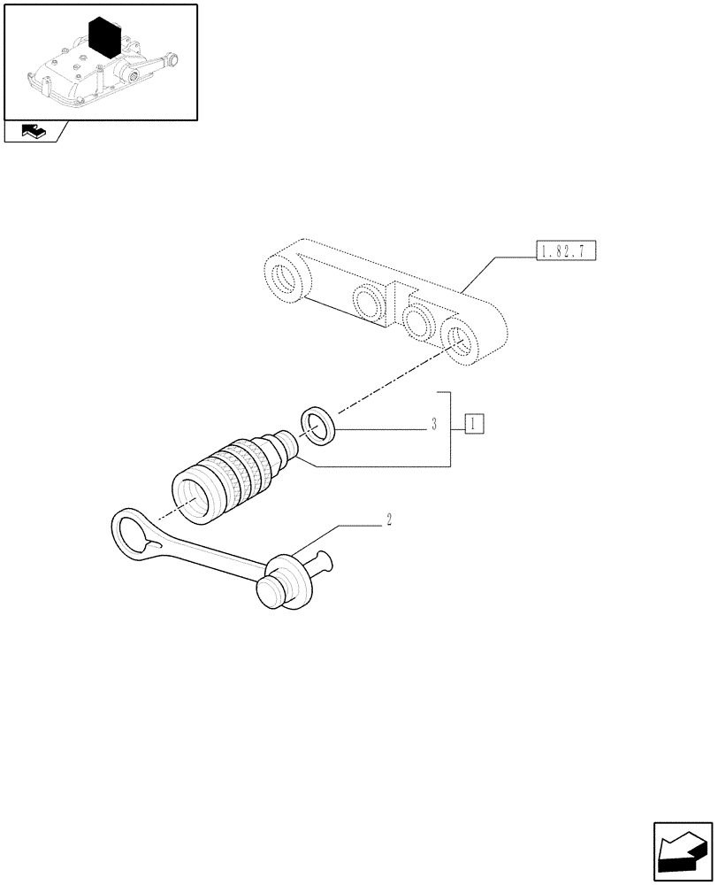 Схема запчастей Case IH FARMALL 85C - (1.82.7/16) - QUICK COUPLERS FOR REAR REMOTE (VAR.330724-331724-330731-330732) (07) - HYDRAULIC SYSTEM