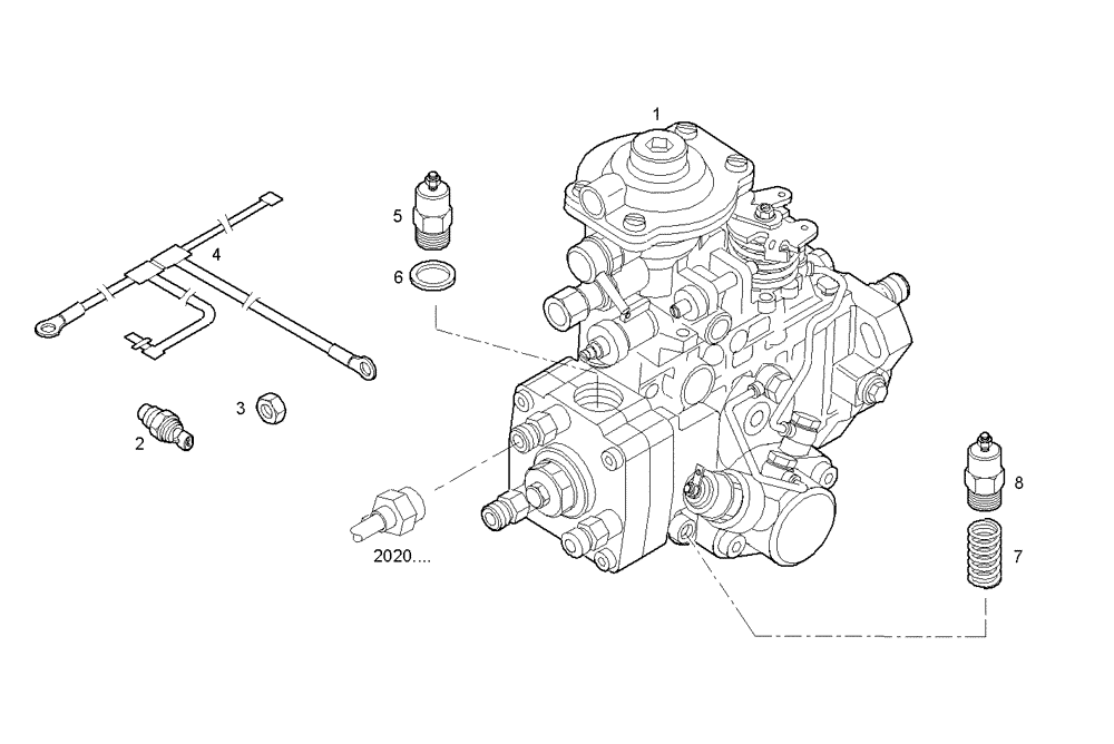 Схема запчастей Case IH F4CE0304B D601 - (1400.351) - INJECTION PUMP ASSY 