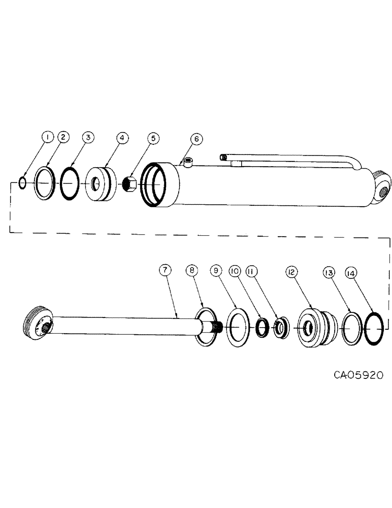 Схема запчастей Case IH 4140 - (10-10) - TILT CYLINDER (07) - HYDRAULICS