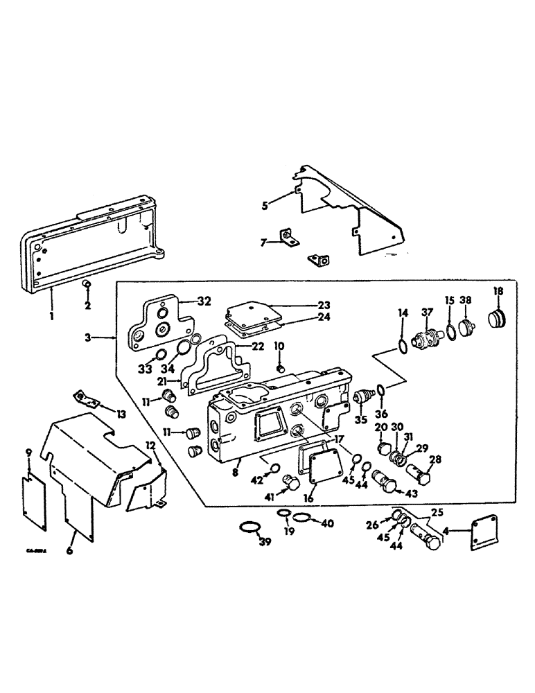 Схема запчастей Case IH 756 - (F-03) - HYDRAULICS SYSTEM, SEAT AND HYDRAULIC COMPONENT SUPPORT (07) - HYDRAULIC SYSTEM