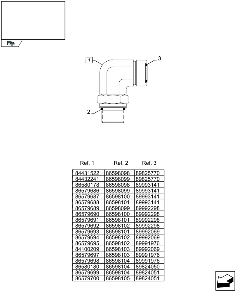 Схема запчастей Case IH LB333P - (07.502[03]) - HYDRAULIC FITTINGS, ANGULAR (07) - HYDRAULIC SYSTEM