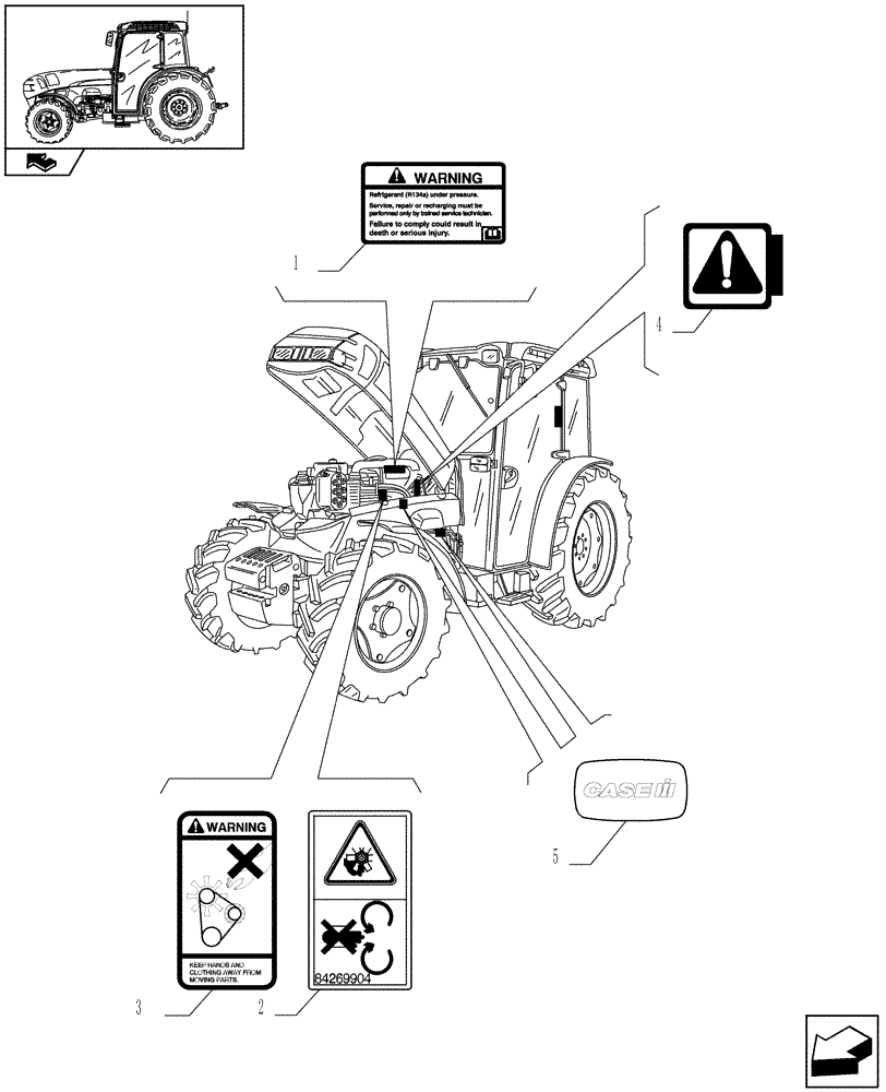 Схема запчастей Case IH FARMALL 85N - (1.98.0[01A]) - DECALS - LEFT SIDE - D6624 (13) - DECALS