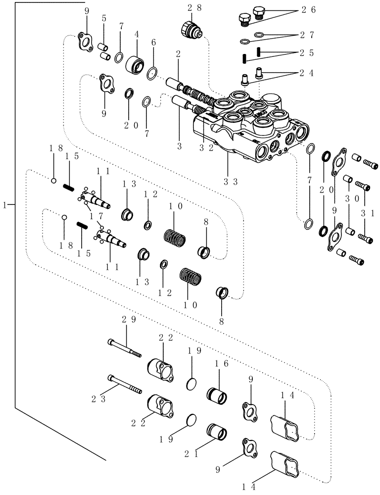 Схема запчастей Case IH LX132 - (08-16) - VALVE - LOADER (86984716), JX TRACTOR (08) - HYDRAULICS