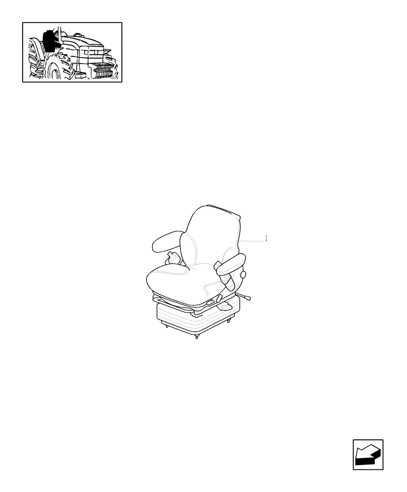 Схема запчастей Case IH MXM130 - (1.93.3/ E[01]) - AIR SEAT WITH SEAT BELT - BREAKDOWN (10) - OPERATORS PLATFORM/CAB