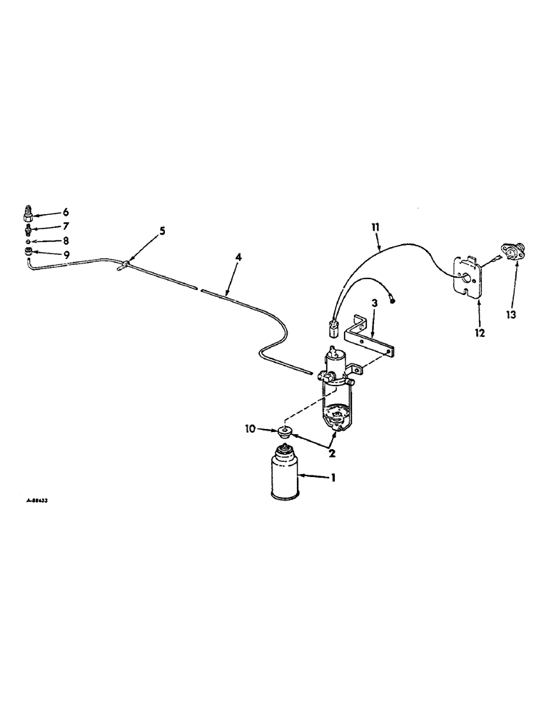 Схема запчастей Case IH 806 - (E-38) - FUEL SYSTEM, ETHER STARTING, DIESEL ENGINE TRACTORS (02) - FUEL SYSTEM