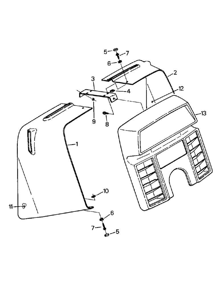 Схема запчастей Case IH KR-1225 - (01-23) - DASH AND MOUNTING (10) - CAB