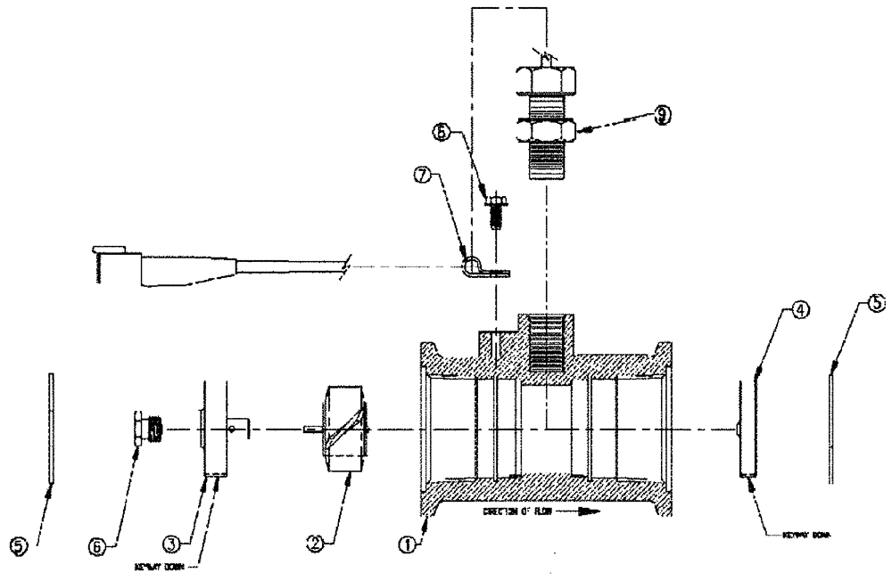 Схема запчастей Case IH 3185 - (09-053) - FLOW METER Liquid Plumbing