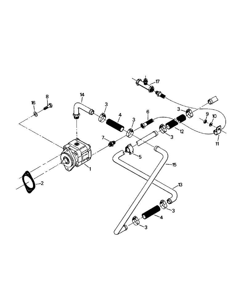 Схема запчастей Case IH PTA297 - (08-12) - HYDRAULIC PUMP MOUNTING - STANDARD, CAT 3406 (07) - HYDRAULICS