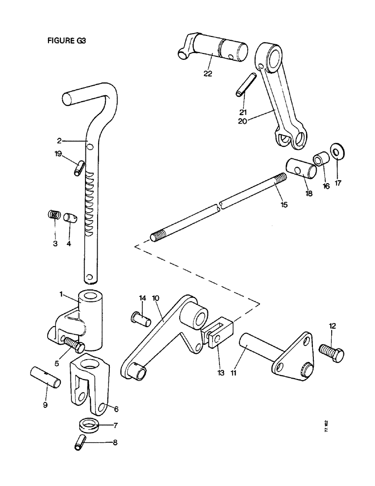 Схема запчастей Case IH 1412 - (G3-1) - BRAKES, HAND BRAKE, TRANSMISSION, 1412G (5.1) - BRAKES