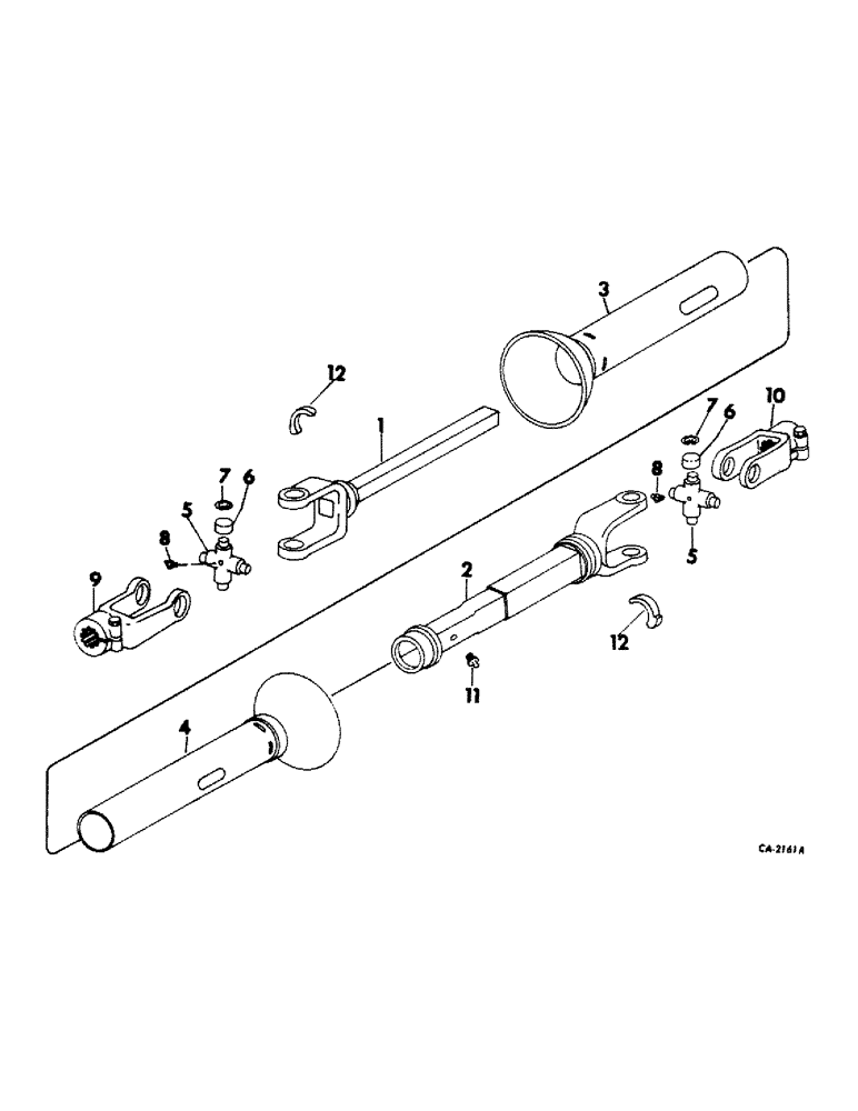 Схема запчастей Case IH 914 - (07-5) - DRIVE TRAIN, POWER TAKE-OFF KNUCKLE, DANA WITH BLACK PLASTIC Drive Train