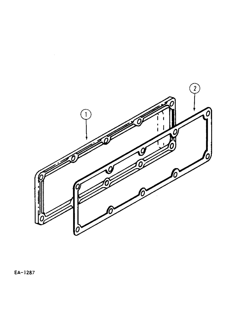 Схема запчастей Case IH 248 - (2-056) - CYLINDER BLOCK SIDE COVER, 258, 585 (02) - ENGINE