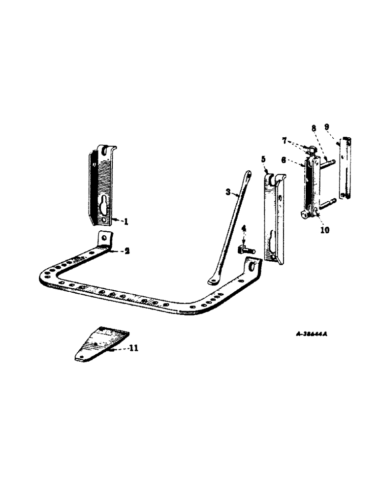 Схема запчастей Case IH 504 - (243) - DRAWBAR AND HITCHES, FIXED DRAWBAR Drawbar & Hitches