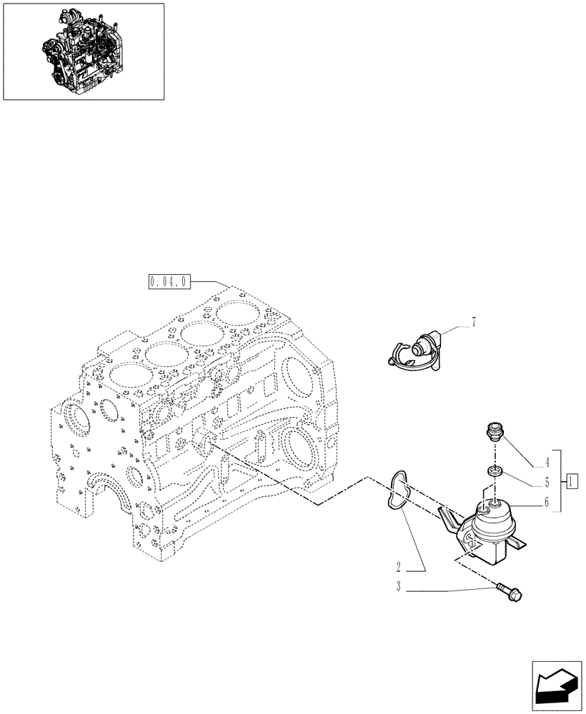 Схема запчастей Case IH JX1070U - (0.20.1) - FUEL PUMP (01) - ENGINE