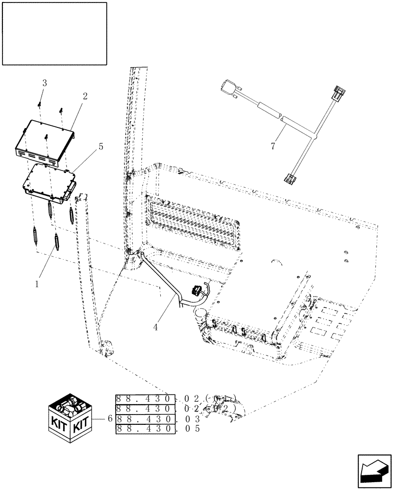 Схема запчастей Case IH 7010 - (88.430.01) - AUTO GUIDANCE-READY, CONTROL MODULE (88) - ACCESSORIES