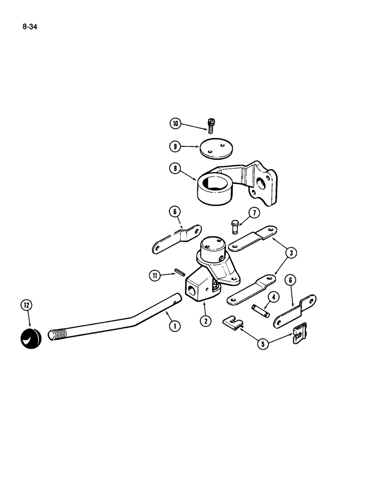 Схема запчастей Case IH 510 - (8-34) - HYDRAULIC VALVE CONTROL ASSEMBLY (08) - HYDRAULICS