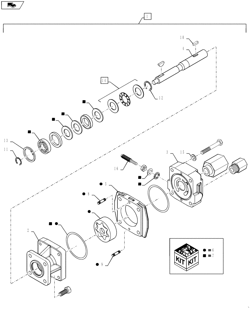 Схема запчастей Case IH 810 - (78.110.13.AB) - PRODUCT PUMP MOTOR, HM1 (78) - SPRAYING