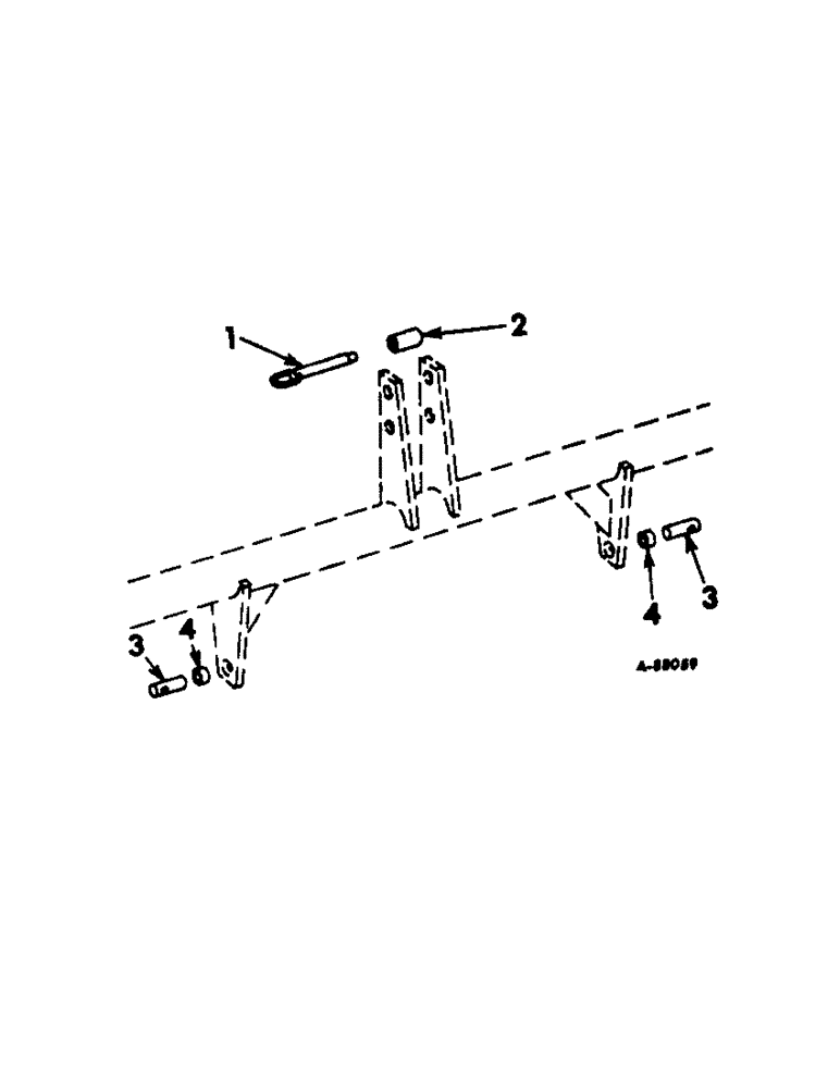 Схема запчастей Case IH 263 - (Q-07) - ADAPTING PARTS, PARTS TO ADAPT 3-POINT CATEGORY I HITCH TO 3-POINT CATEGORY II HITCH 