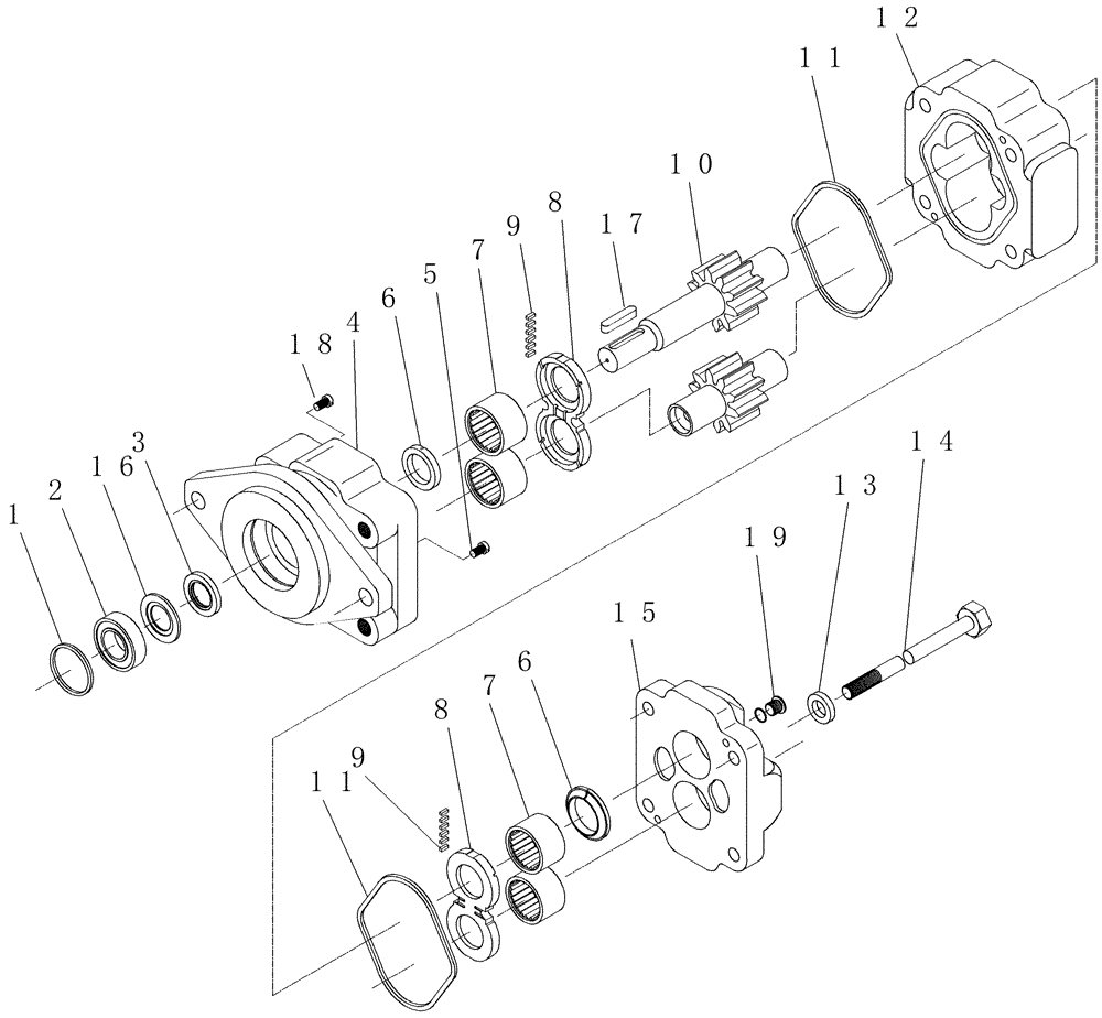 Схема запчастей Case IH 7700 - (B03.10[01]) - Hydraulic Motor {M30A} (35) - HYDRAULIC SYSTEMS