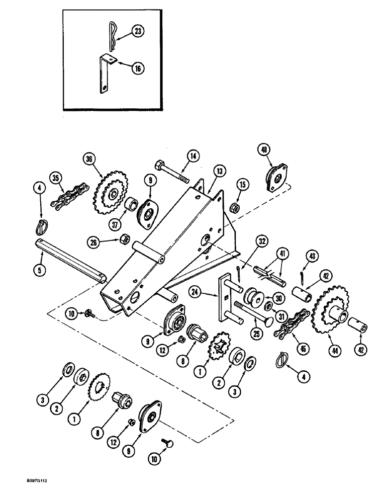 Схема запчастей Case IH 900 - (9-210) - SEED DRIVE SPEED CHANGE ASSY, CYCLO AIR TRAILING 12 ROW NARROW CYCLO AIR HORIZ FOLDING ALL ROW SIZES (09) - CHASSIS/ATTACHMENTS