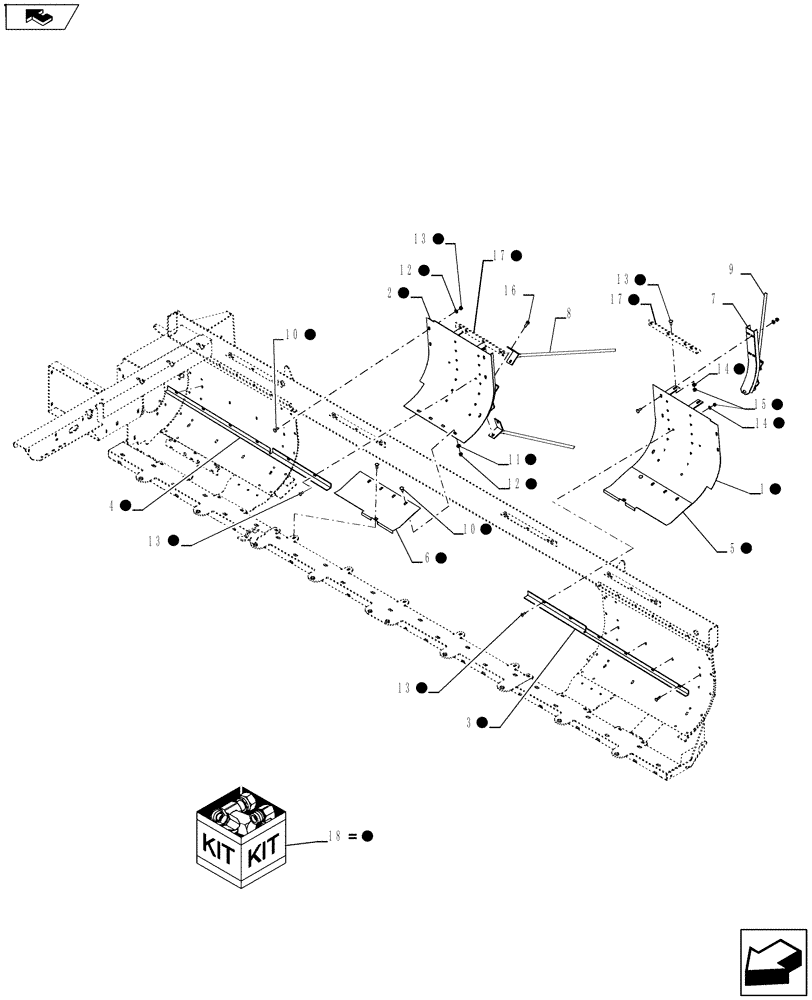 Схема запчастей Case IH RD163 - (88.090.01) - DIA., 60 IN. CLOSURE KIT (88) - ACCESSORIES