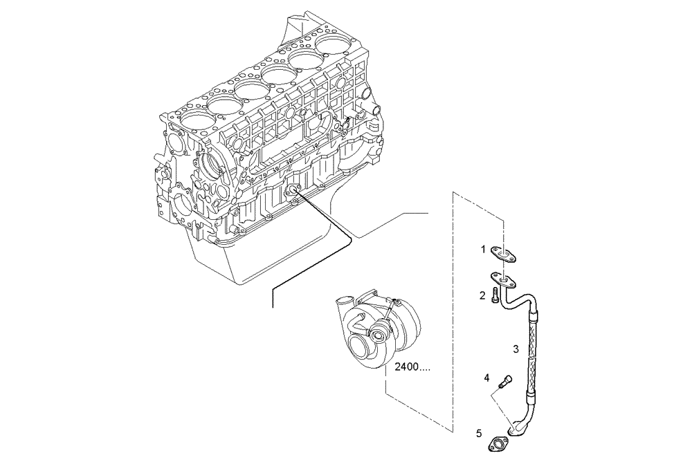 Схема запчастей Case IH F3BE0684N E906 - (3065.013) - RETURN OIL LINE 