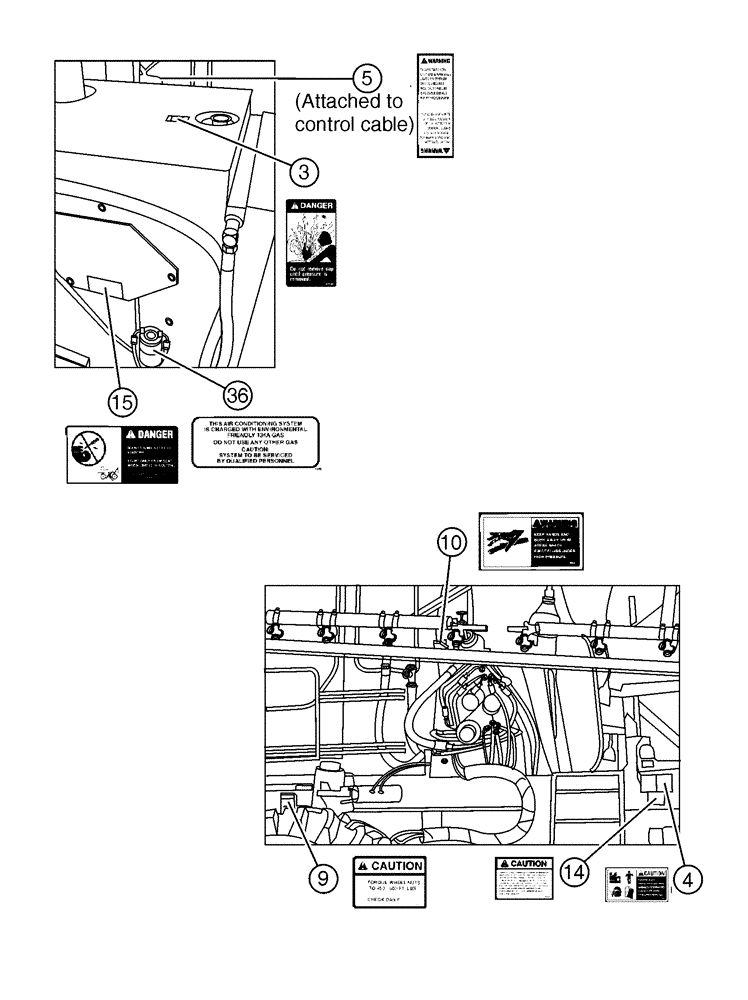 Схема запчастей Case IH PATRIOT WT - (10-002[01]) - EXTERIOR DECALS (13) - DECALS