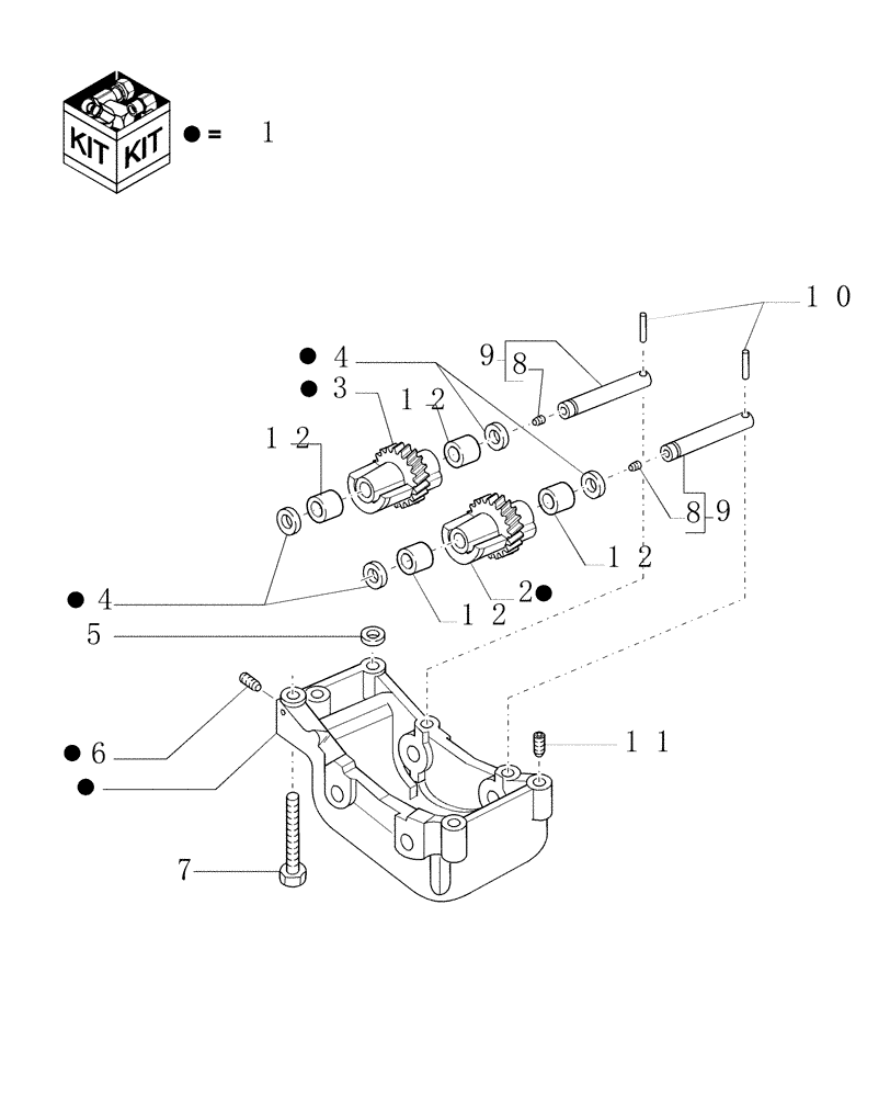 Схема запчастей Case IH WDX1101 - (090) - ENGINE, DAMPENER GEARS (10) - ENGINE