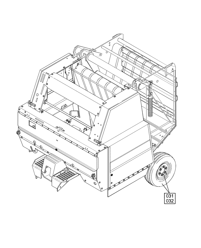 Схема запчастей Case IH RBX451 - (INDEX[7]) - PICTORIAL INDEX, WHEELS & TIRES, FIG. 031 - 032 (00) - GENERAL & PICTORIAL INDEX