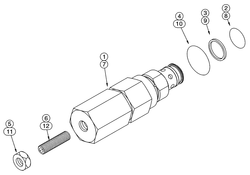 Схема запчастей Case IH 85XT - (08-20) - VALVE, CONTROL VALVES, RELIEF, NORTH AMERICAN MODELS -JAF0352233, EUROPEAN MODELS -JAF0352715 (08) - HYDRAULICS