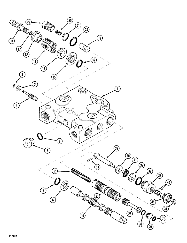 Схема запчастей Case IH 5150 - (8-090) - REMOTE VALVE ASSEMBLY, WITH 2 CHECK VALVES (08) - HYDRAULICS