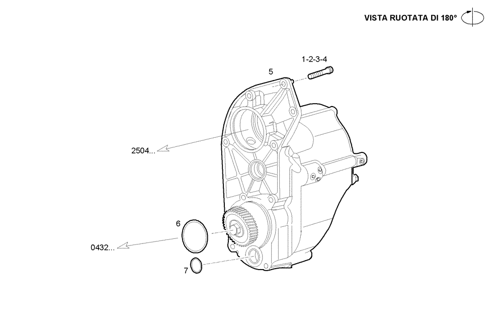 Схема запчастей Case IH F3CE0684A E001 - (2509.001) - HYDRAULIC COUPLING - TURBOCOMPOUND 