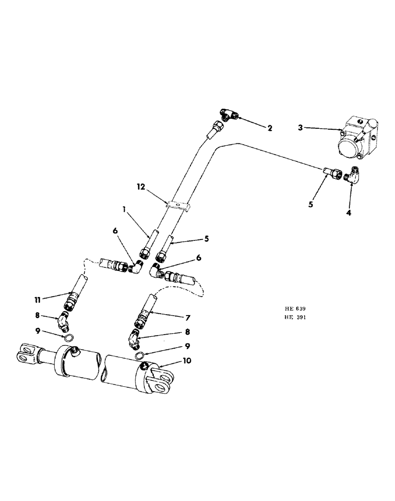 Схема запчастей Case IH 55 - (12-27) - ROCKSHAFT LIFT HYDRAULICS (1968 & SINCE) 