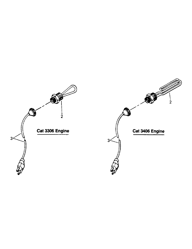 Схема запчастей Case IH PTA280 - (11-11) - ENGINE BLOCK HEATER, CAT 3306 & 3406 ENGINES Options & Miscellaneous