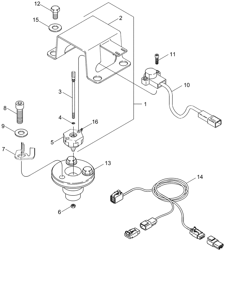 Схема запчастей Case IH MX230 - (05-28) - FRONT AXLE KING PIN WITH ACCUGUIDE (05) - STEERING