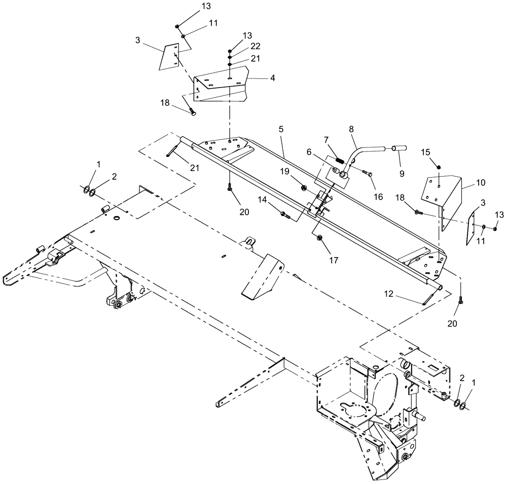 Схема запчастей Case IH DC92F - (08.05) - SWATHGATE (08) - SHEET METAL