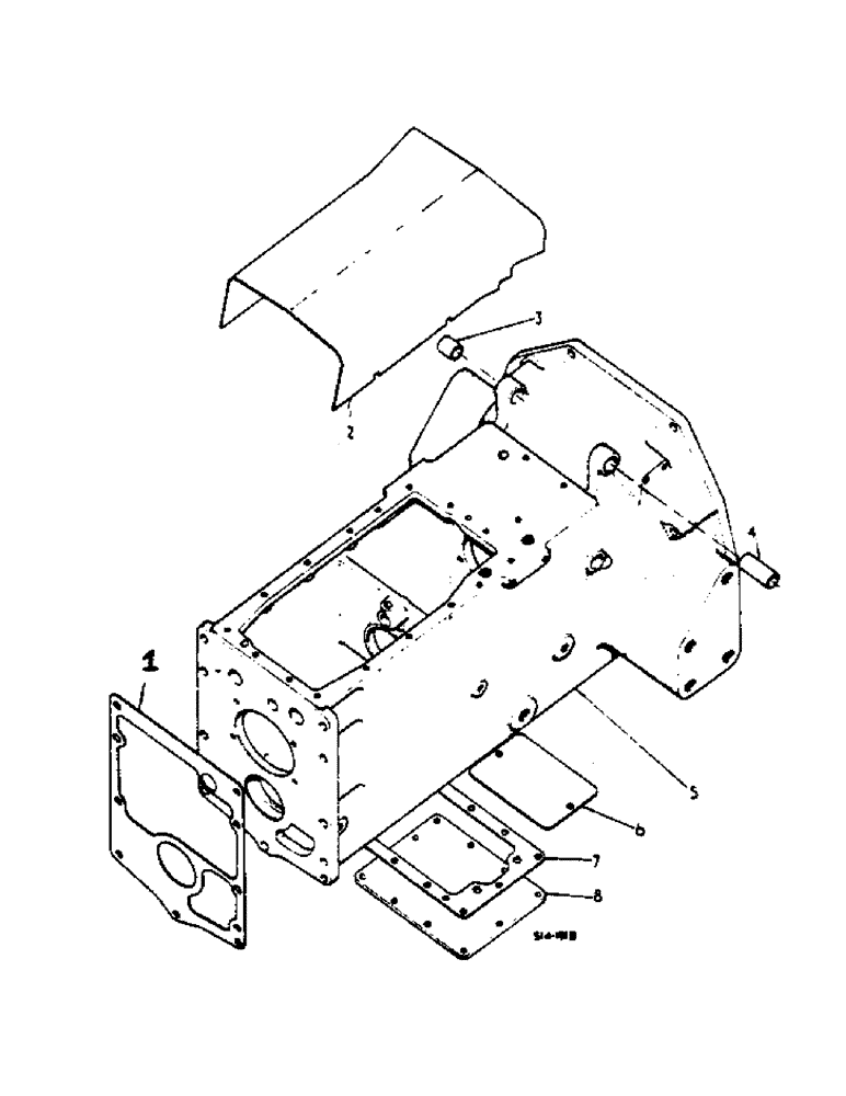 Схема запчастей Case IH 674 - (07-07) - CLUTCH HOUSING AND CONNECTIONS (04) - Drive Train