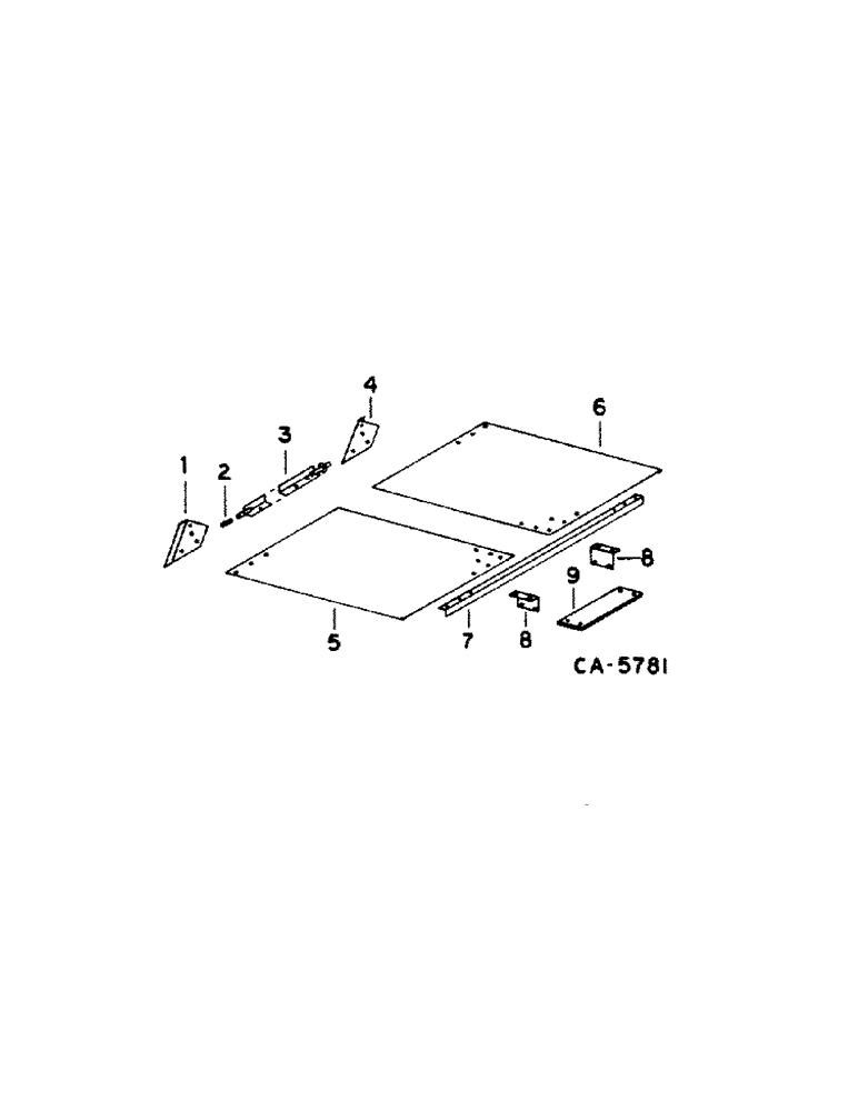 Схема запчастей Case IH 1440 - (14-07) - SUSPENSION, STEERING AXLE SHIELD, STATIONARY, STANDARD FOR GRAIN Suspension