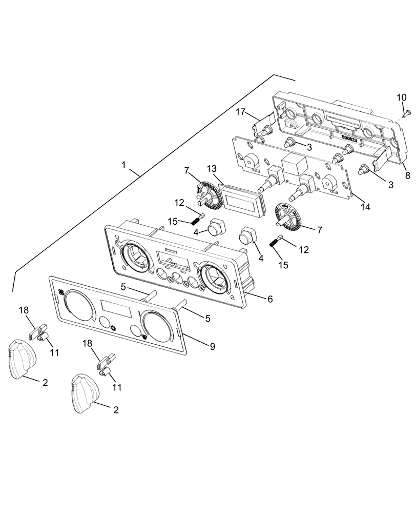 Схема запчастей Case IH AFX8010 - (E.40.D.05[2]) - CONTROLS, ATC E - Body and Structure