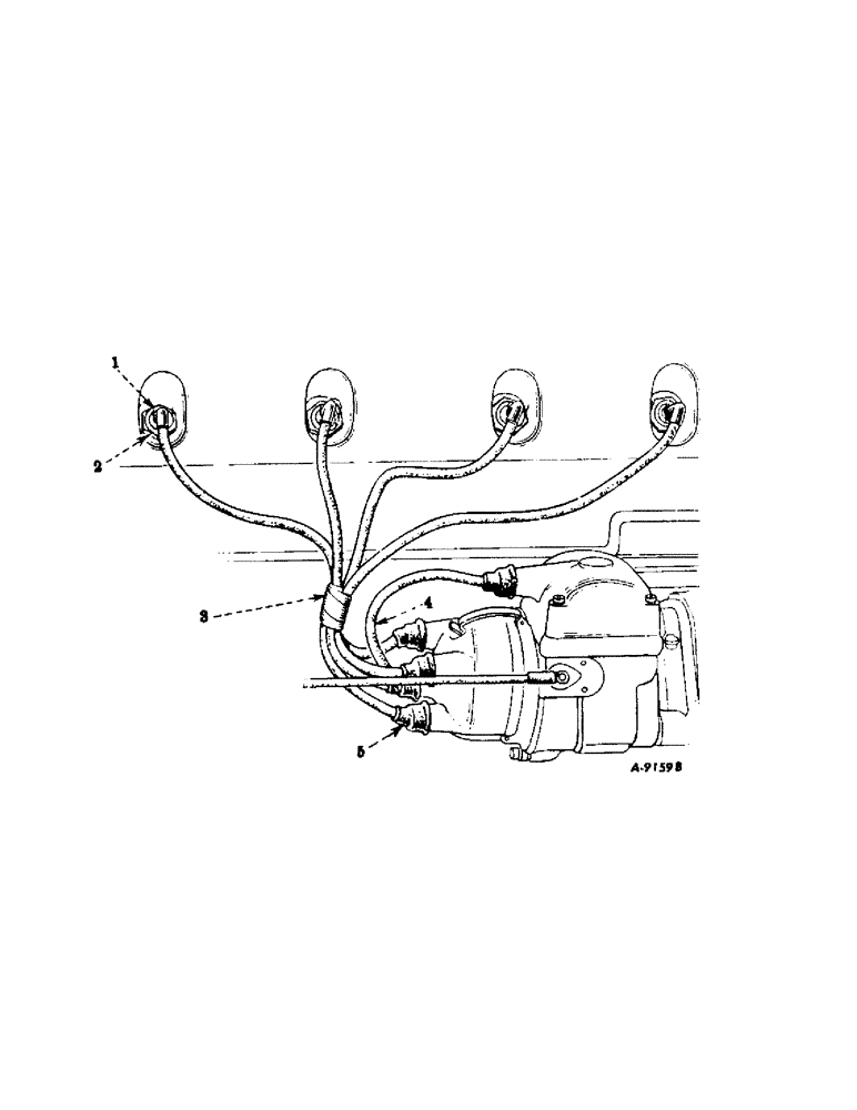 Схема запчастей Case IH FARMALL AV - (038) - ELECTRICAL SYSTEM, SPARK PLUGS AND CABLES, SPARK PLUGS, NORMAL SERVICE (06) - ELECTRICAL SYSTEMS