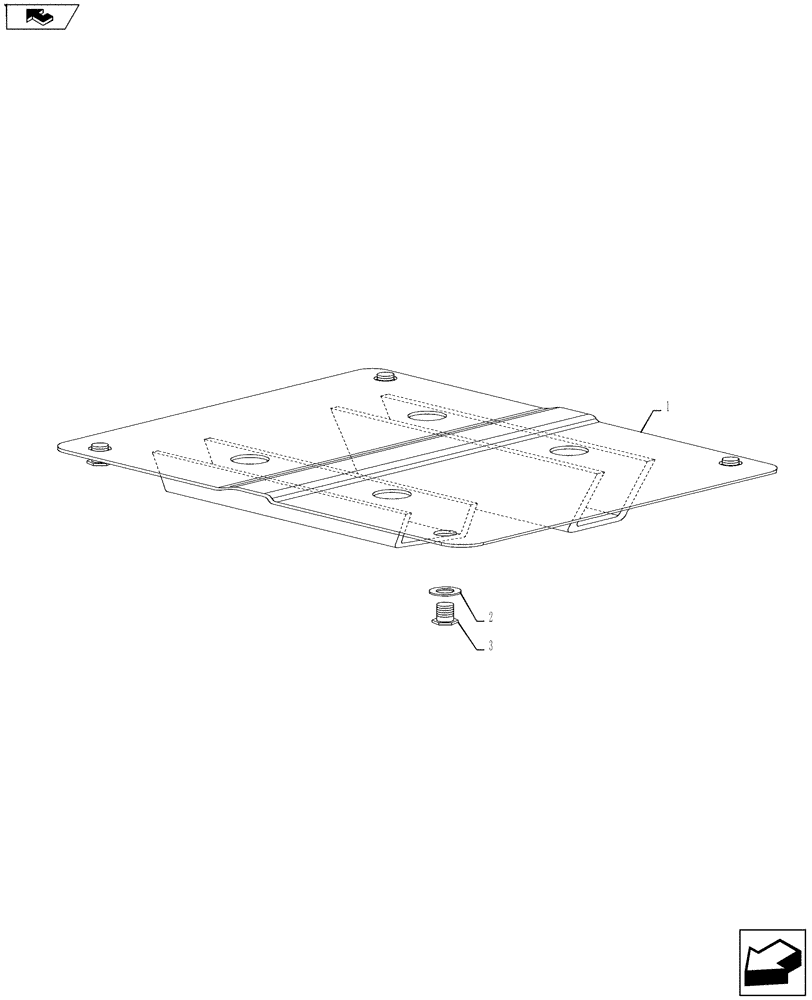 Схема запчастей Case IH FARMALL 55A - (90.120.01) - SEAT BRACKET (90) - PLATFORM, CAB, BODYWORK AND DECALS