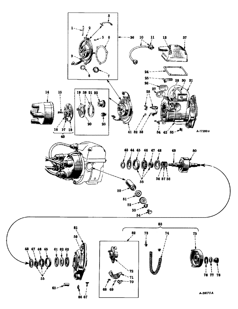 Схема запчастей Case IH SUPER-HV - (046) - ELECTRICAL SYSTEM, MAGNETO, INTERNATIONAL TYPE H-4 (06) - ELECTRICAL SYSTEMS