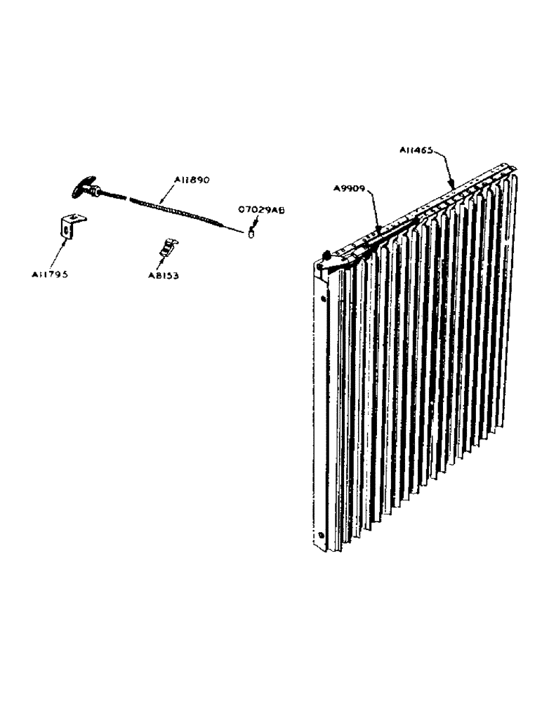 Схема запчастей Case IH 900 - (073) - RADIATOR SHUTTER (02) - ENGINE