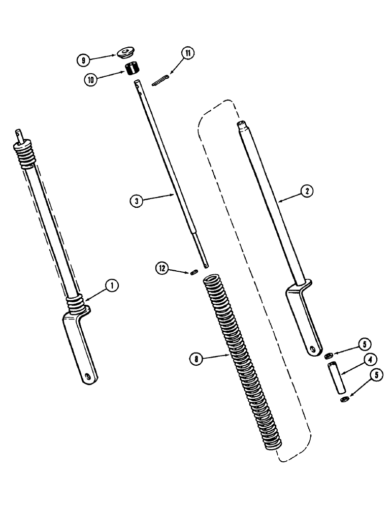 Схема запчастей Case IH 2096 - (9-350) - HOOD LIFT CYLINDER (09) - CHASSIS/ATTACHMENTS