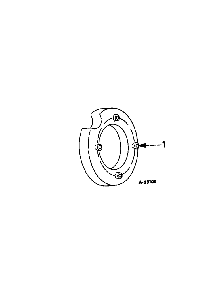 Схема запчастей Case IH 1206 - (L-08) - WHEELS AND WHEEL WEIGHTS, FRONT WHEEL WEIGHTS, FARMALL TRACTORS Wheels & Wheel Weights